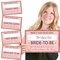 Big Dot of Happiness Bride Squad - Rose Gold Bridal Shower or Bachelorette Party Mug Shots - Photo Booth Props Mugshot Signs - 20 Count